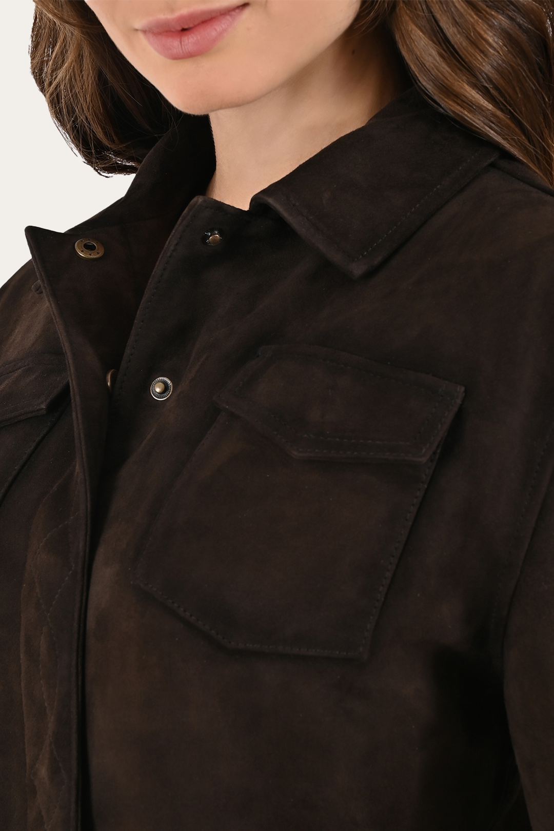 Frye Dark Brown Avett Overshirt Jacket / Dark Brown