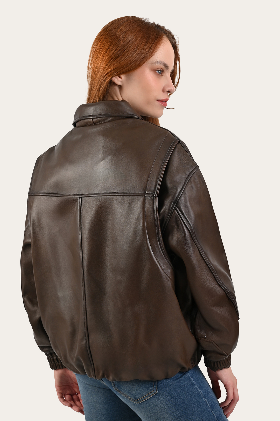 Frye Tobacco Harper Oversized Bomber / Tobacco
