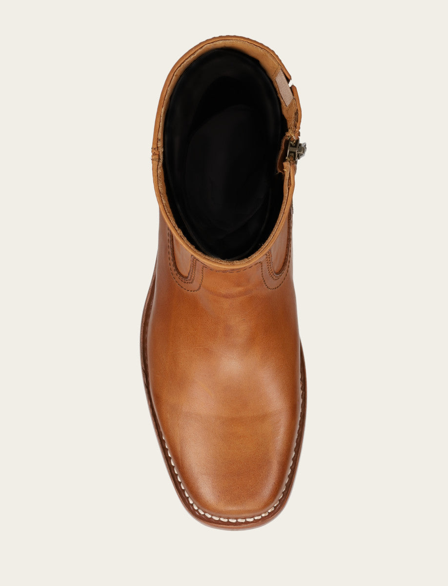 Frye Men's Saddle Campus Inside Zip Boot / Saddle