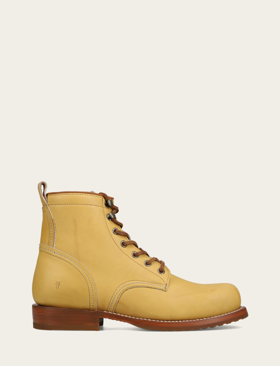 Frye Men's Banana Hudson Workboot Plain Toe Boot / Banana