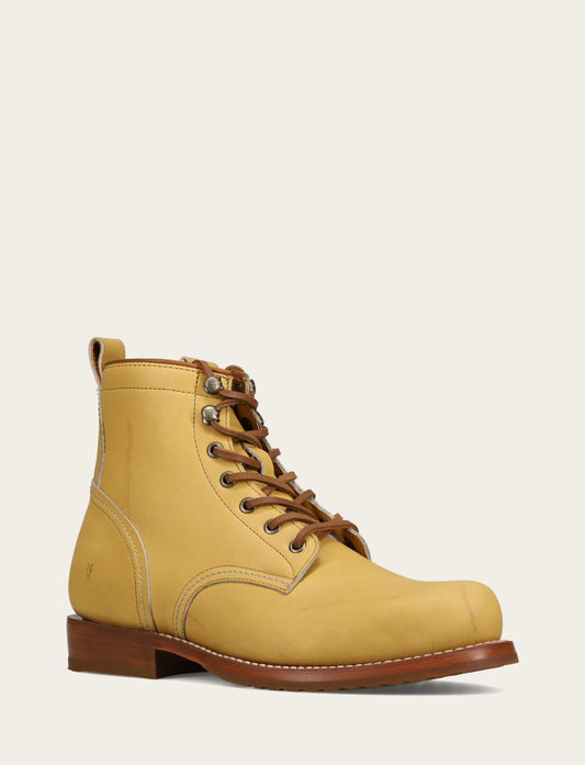 Frye Men's Banana Hudson Workboot Plain Toe Boot / Banana