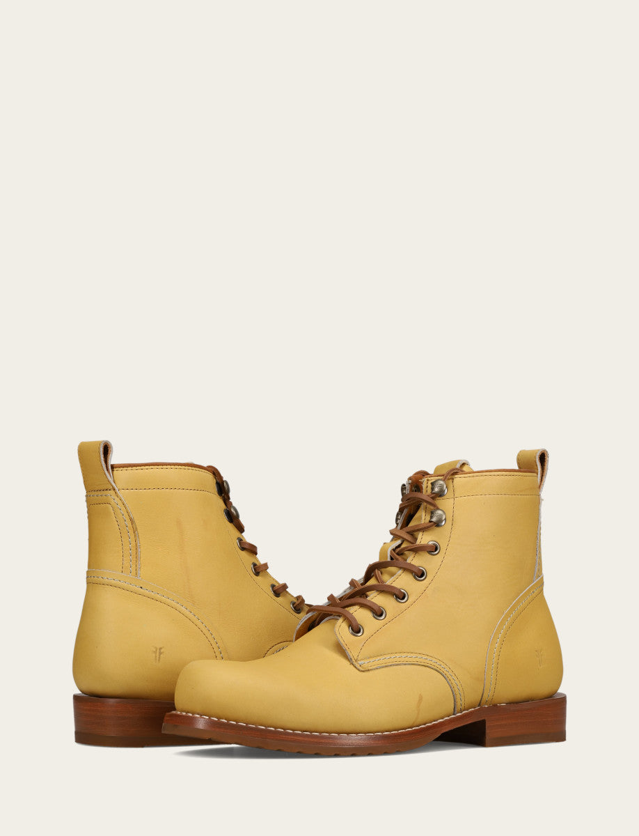 Frye Men's Banana Hudson Workboot Plain Toe Boot / Banana