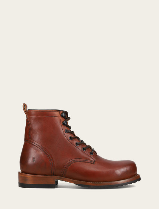 Frye Men's Whiskey Hudson Workboot Plain Toe Boot / Whiskey