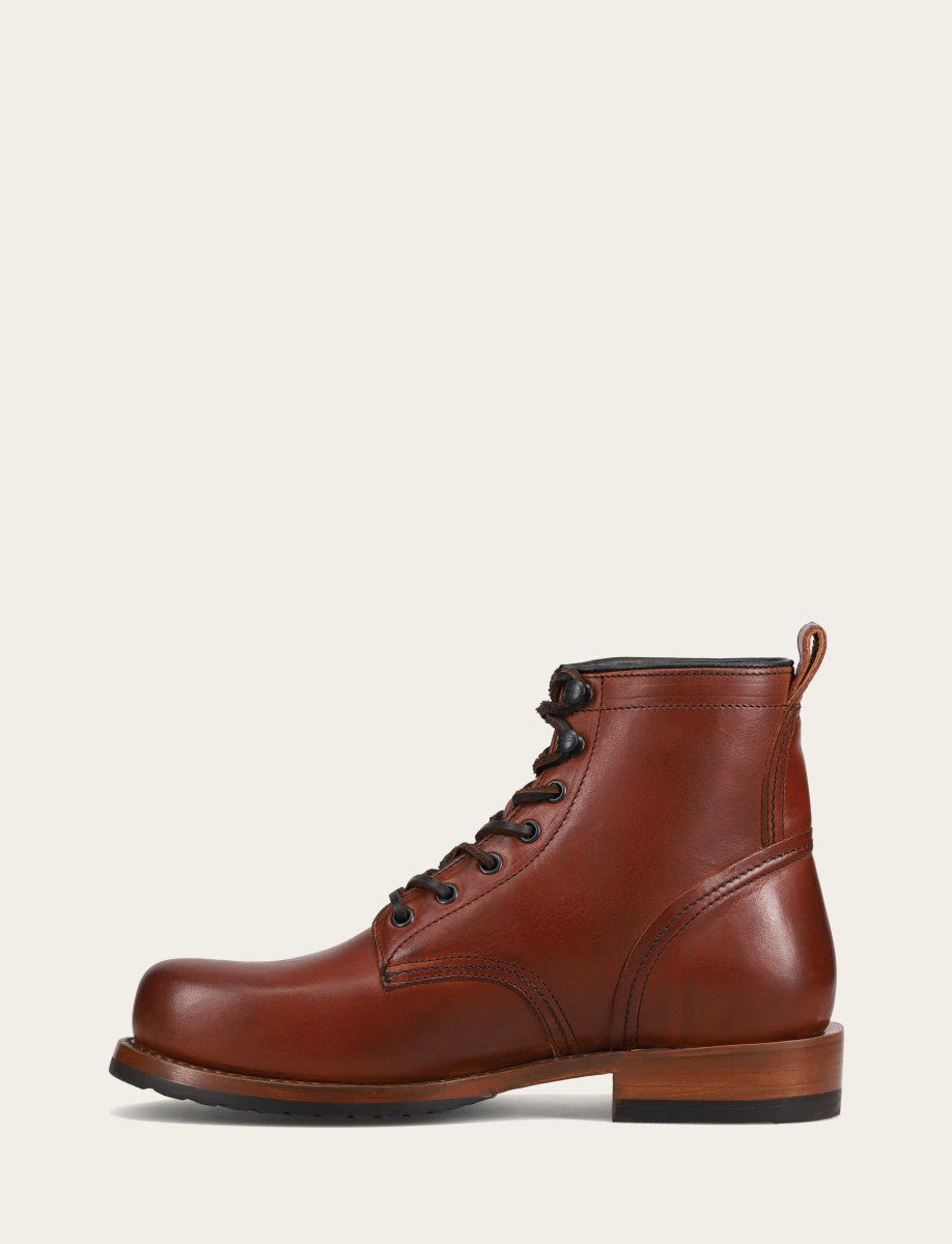 Frye Men's Whiskey Hudson Workboot Plain Toe Boot / Whiskey