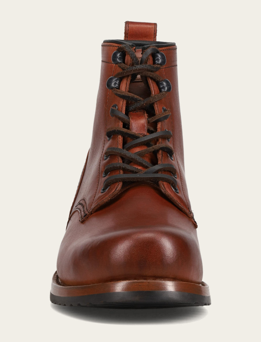 Frye Men's Whiskey Hudson Workboot Plain Toe Boot / Whiskey