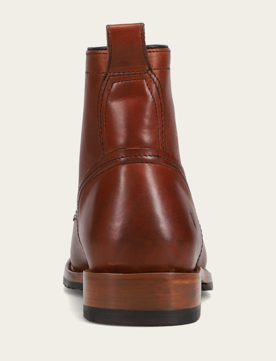 Frye Men's Whiskey Hudson Workboot Plain Toe Boot / Whiskey