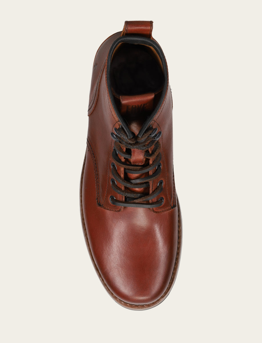 Frye Men's Whiskey Hudson Workboot Plain Toe Boot / Whiskey