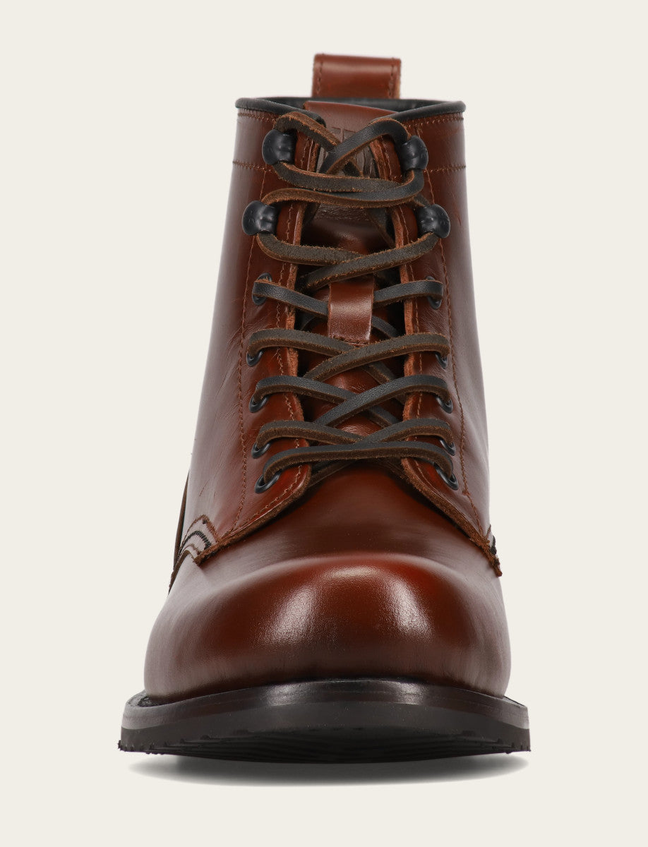 Frye Men's Mahogany Hudson Workboot Plain Toe / Mahogany