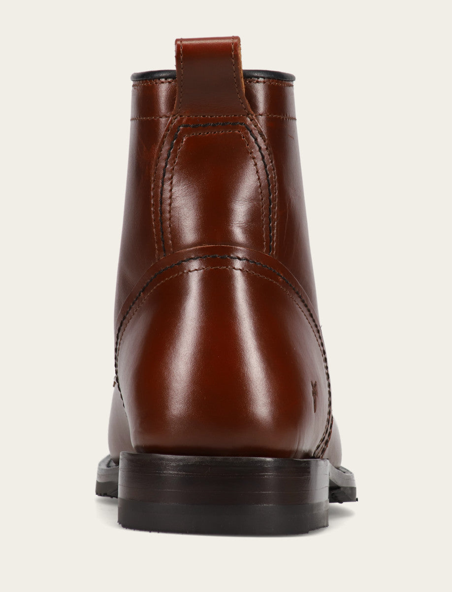 Frye Men's Mahogany Hudson Workboot Plain Toe / Mahogany