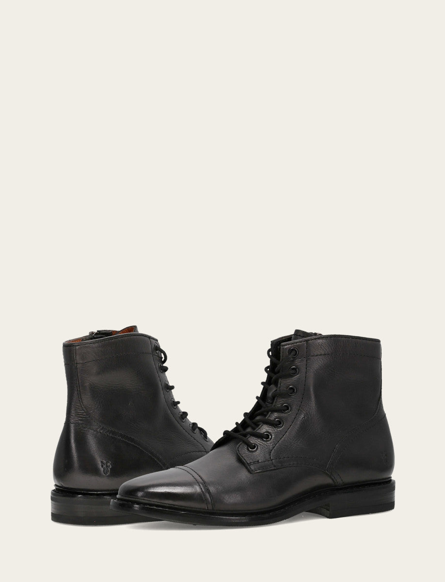 Frye Men's Black Paul Mid Lace Boot / Black