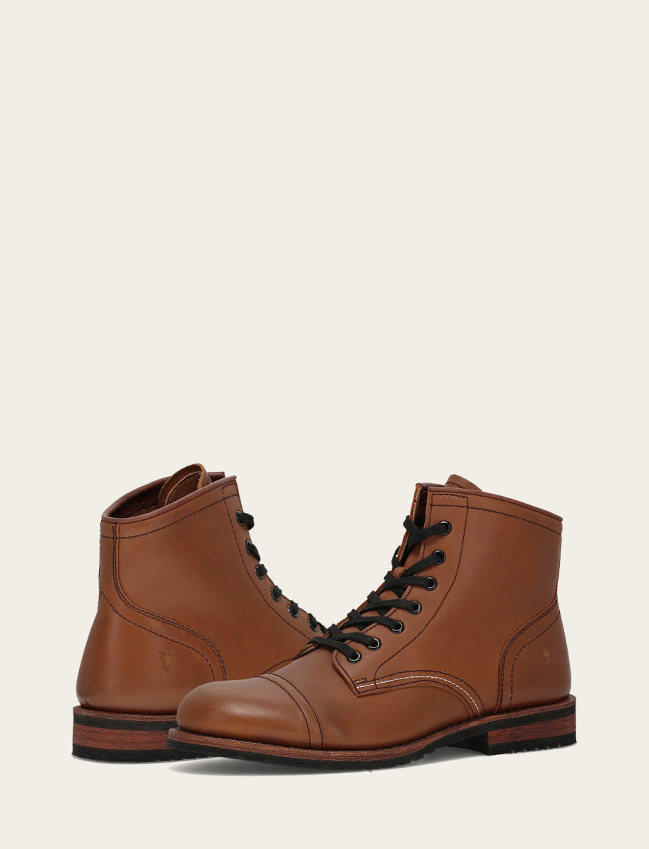 Frye Men's Saddle Landon Midlace Boot / Saddle