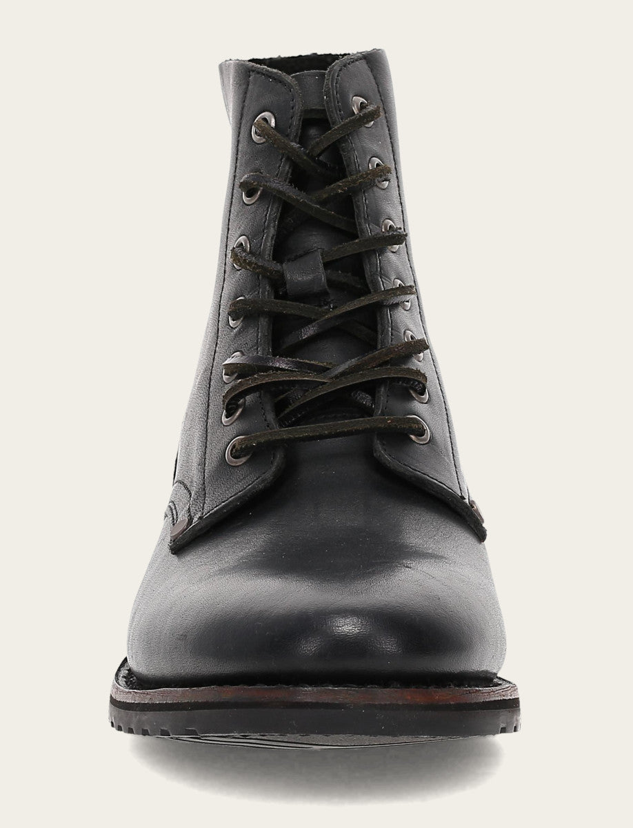 Frye Men's Black Barrett Lace Up Boots / Black