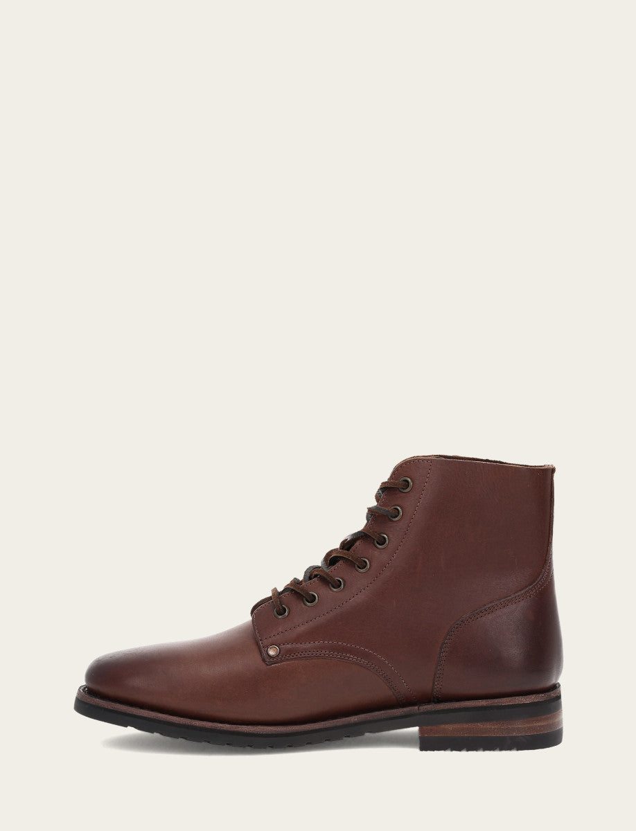 Frye Men's Cognac Barrett Lace Up Boots / Cognac