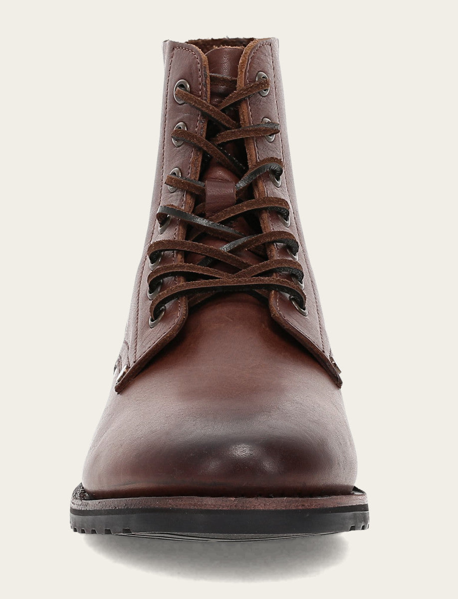 Frye Men's Cognac Barrett Lace Up Boots / Cognac