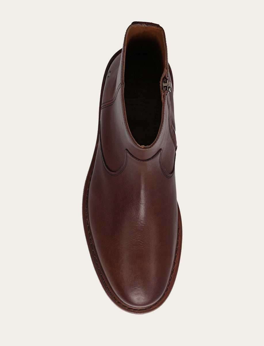 Frye Men's Brown Paul Inside Zip Boot / Brown