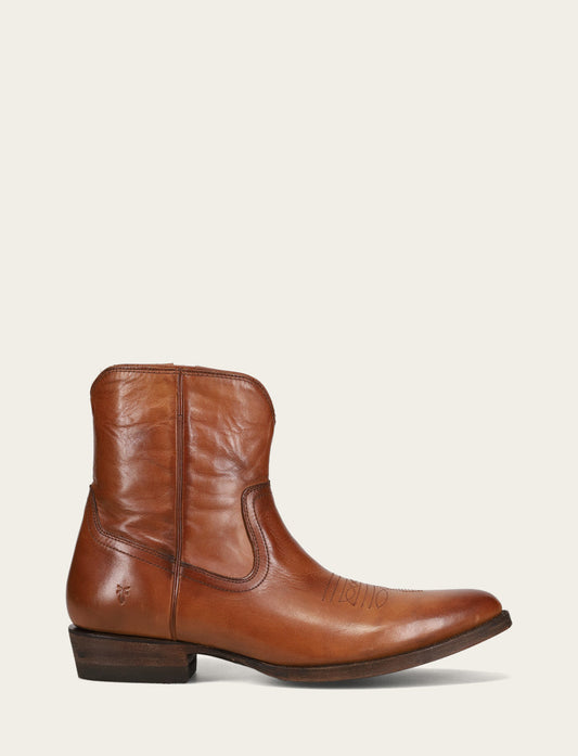 Frye Men's Cognac Austin Inside Zip Boots / Cognac