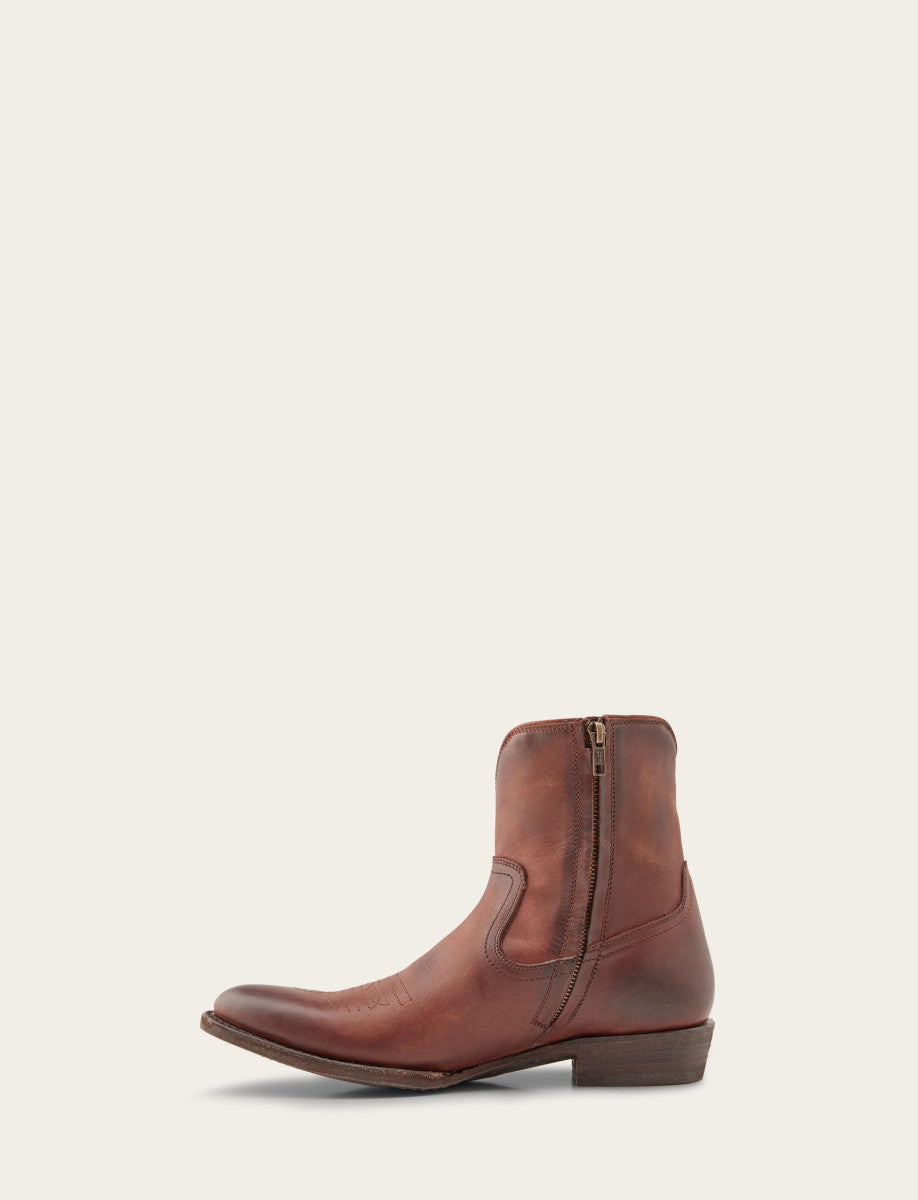 Frye Men's Cognac Austin Inside Zip Boots / Cognac