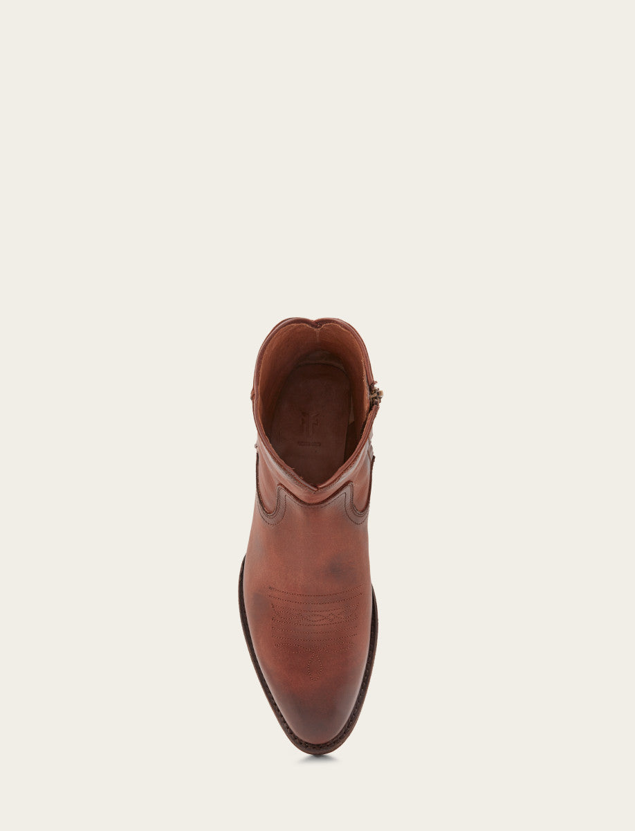 Frye Men's Cognac Austin Inside Zip Boots / Cognac