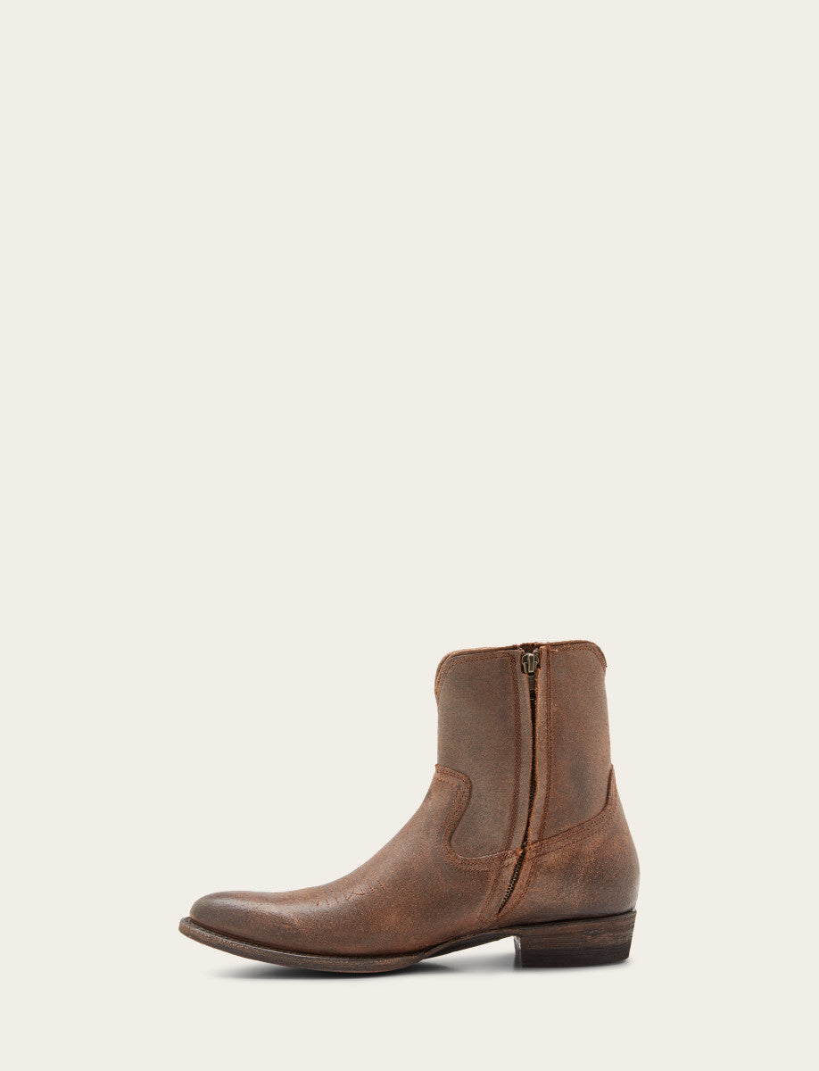 Frye Men's Brown Austin Inside Zip Boots / Brown