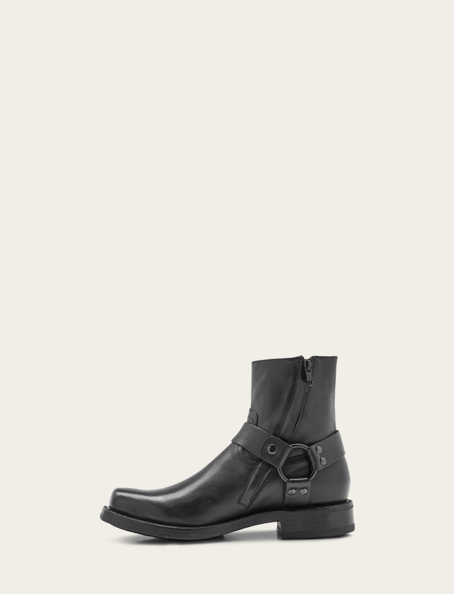 Frye Men's Black Conway Harness Moto Boot / Black