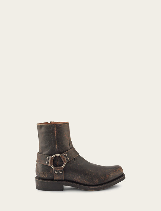 Frye Men's Antiqued Black Conway Harness Moto Boots / Antiqued Black