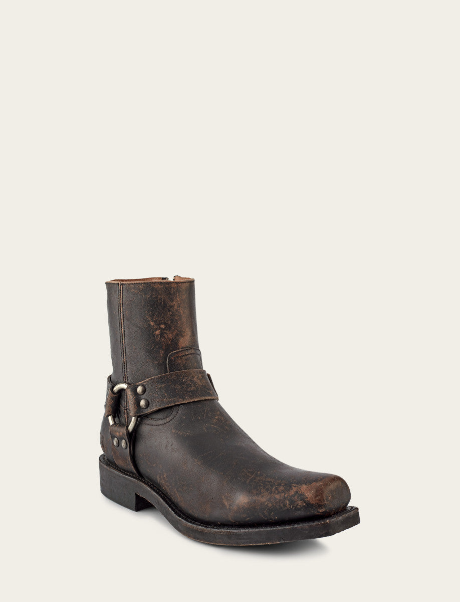 Frye Men's Antiqued Black Conway Harness Moto Boots / Antiqued Black
