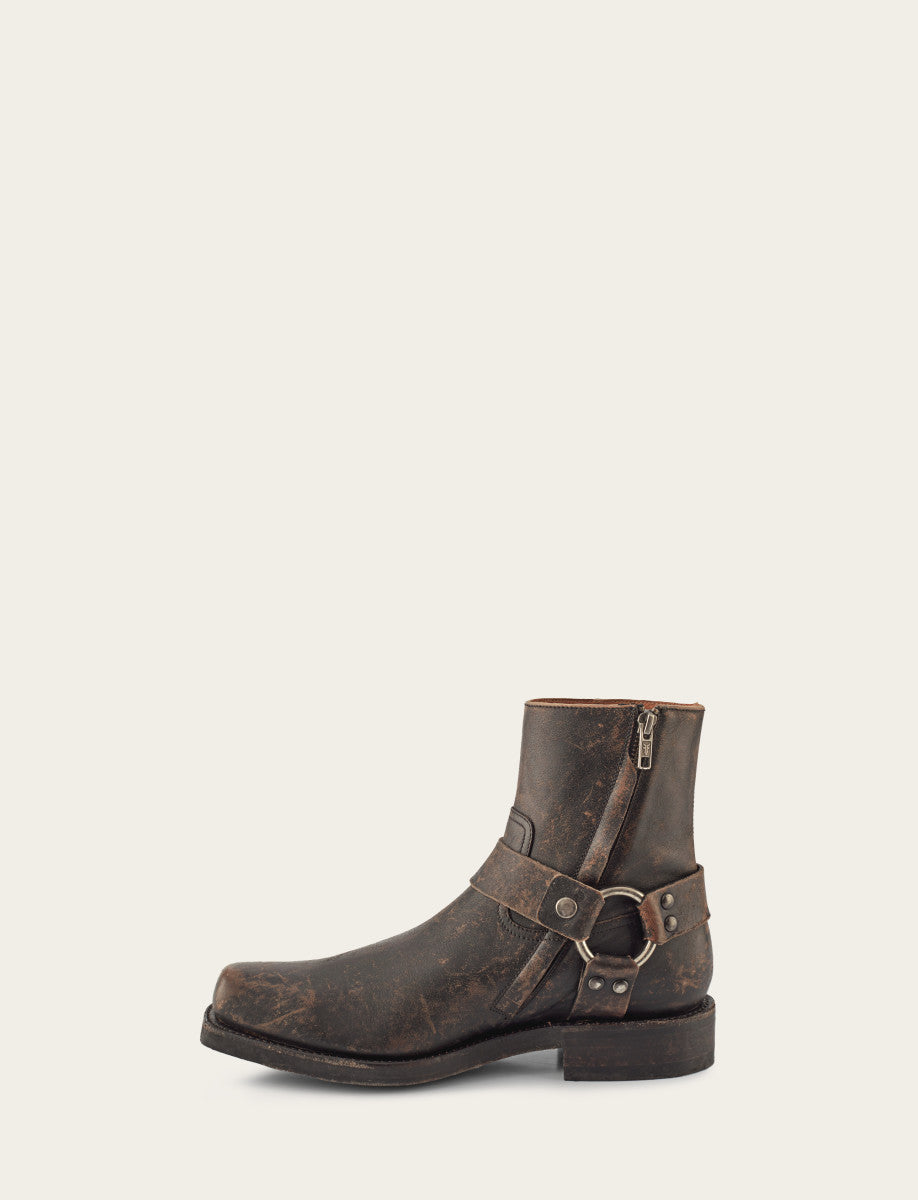 Frye Men's Antiqued Black Conway Harness Moto Boots / Antiqued Black