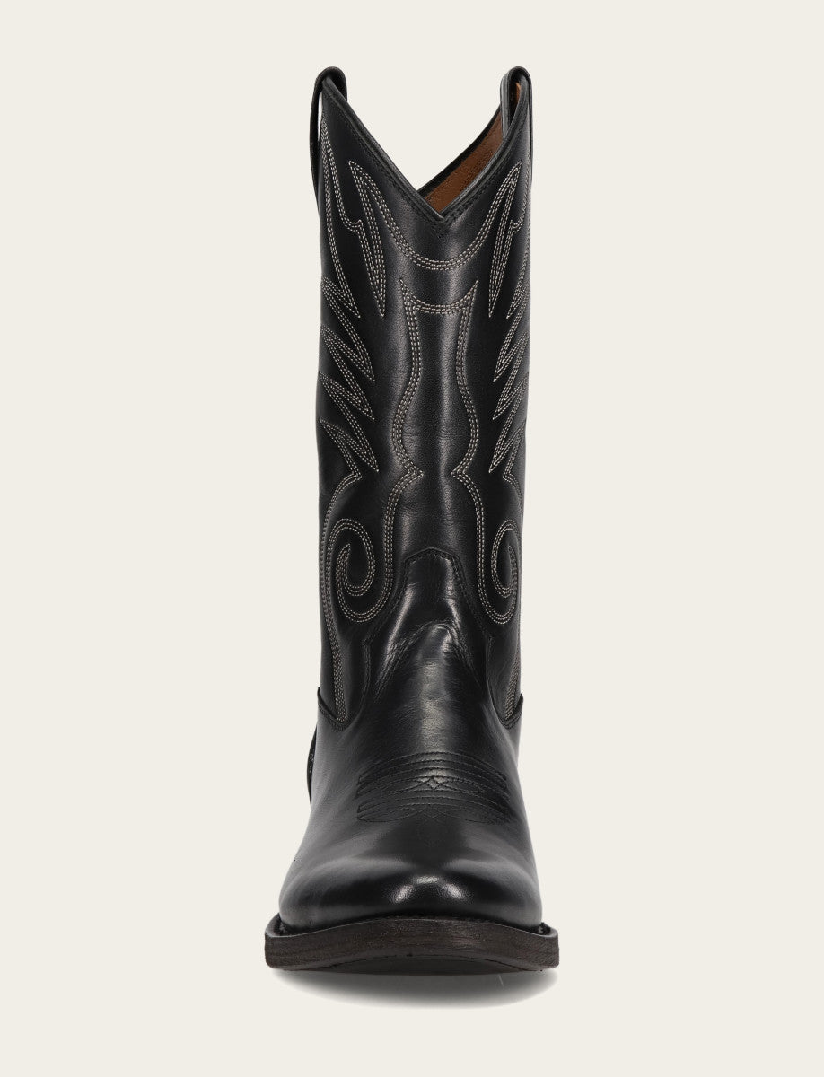 Frye Men's Black Grady Vintage Stitch Western Boots / Black