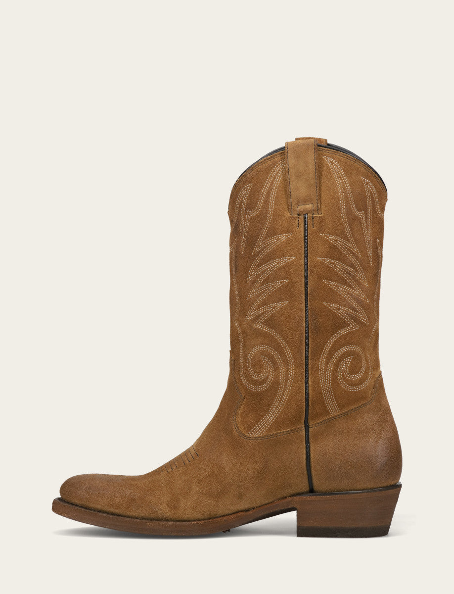 Frye Men's Mushroom Grady Vintage Stitch Western Boots / Mushroom