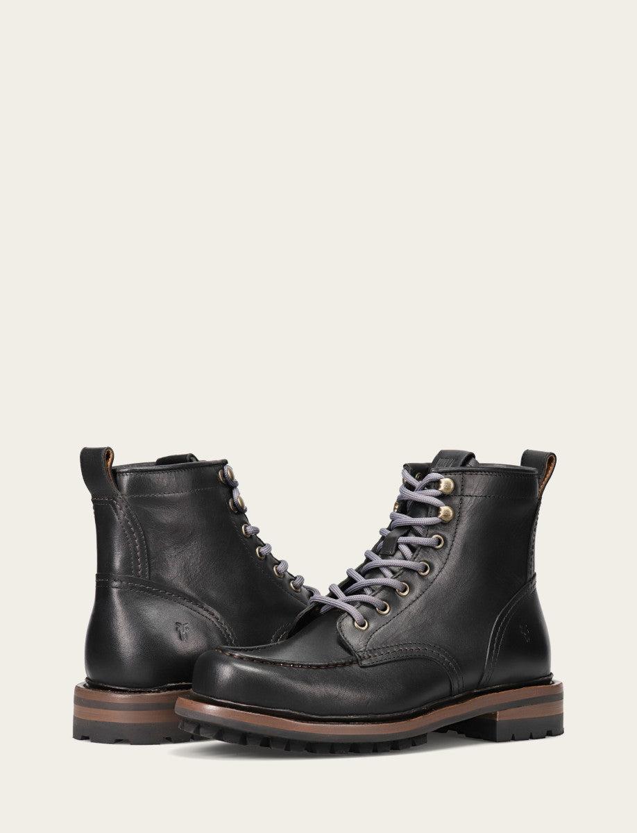 Frye Men's Black Hudson Workboot Lug / Black