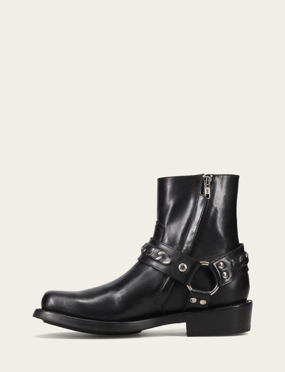 Frye Men's Black Conway Chain Harness Boot / Black