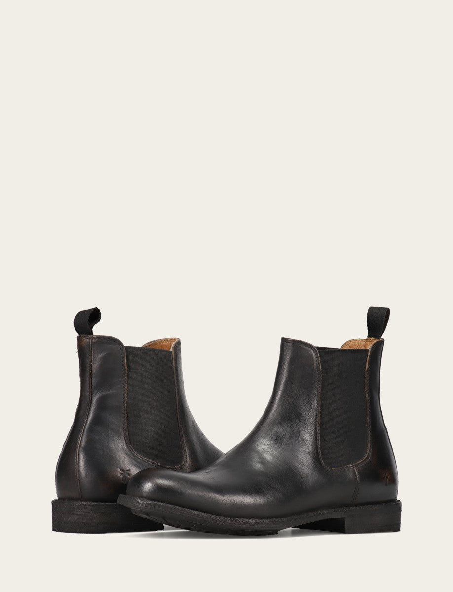 Frye Men's Antique Black Tyler Flex Chelsea Boots / Antique Black