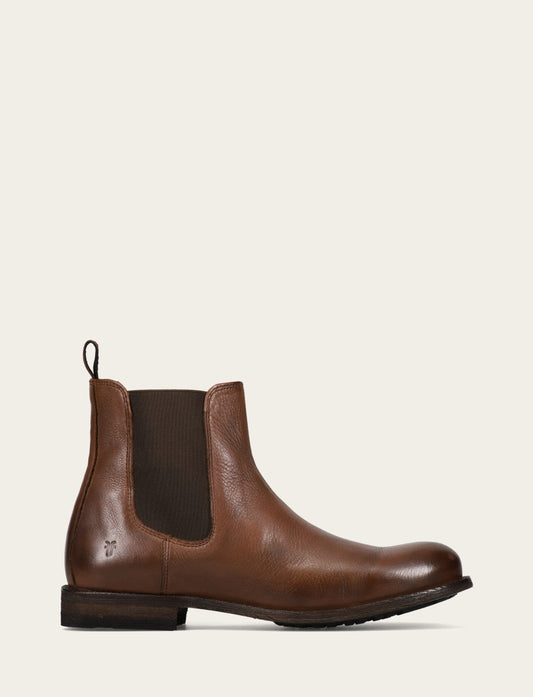 Frye Men's Cognac Tyler Flex Chelsea Boots / Cognac