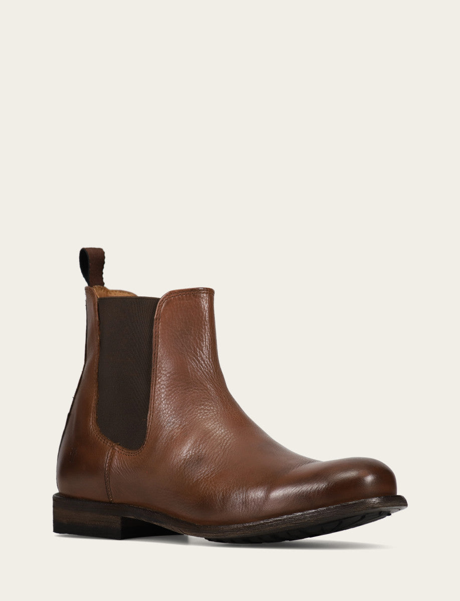 Frye Men's Cognac Tyler Flex Chelsea Boots / Cognac