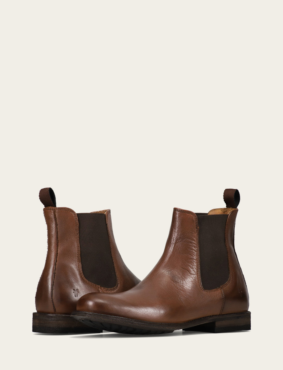 Frye Men's Cognac Tyler Flex Chelsea Boots / Cognac