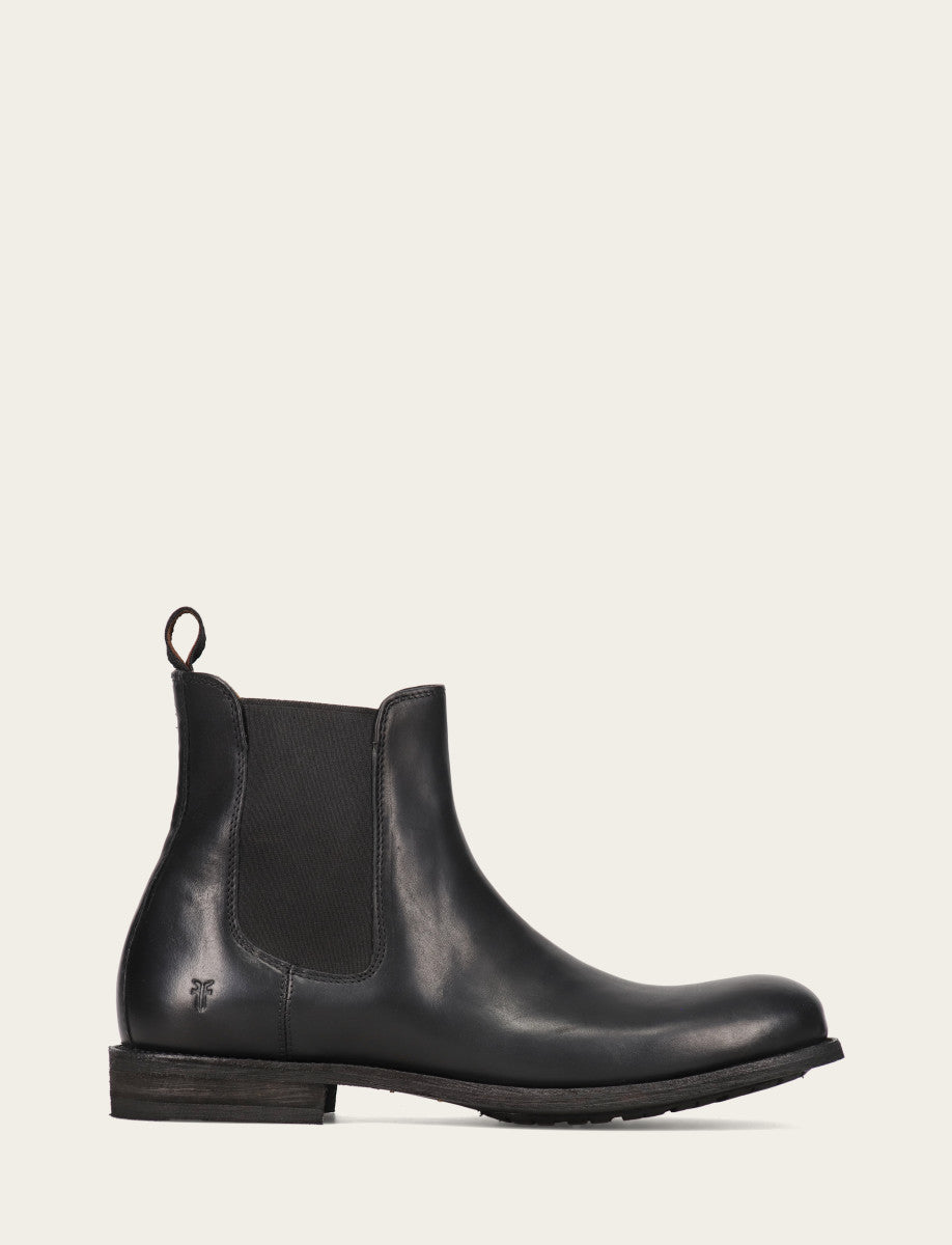 Frye Men's Black Tyler Flex Chelsea Boots / Black
