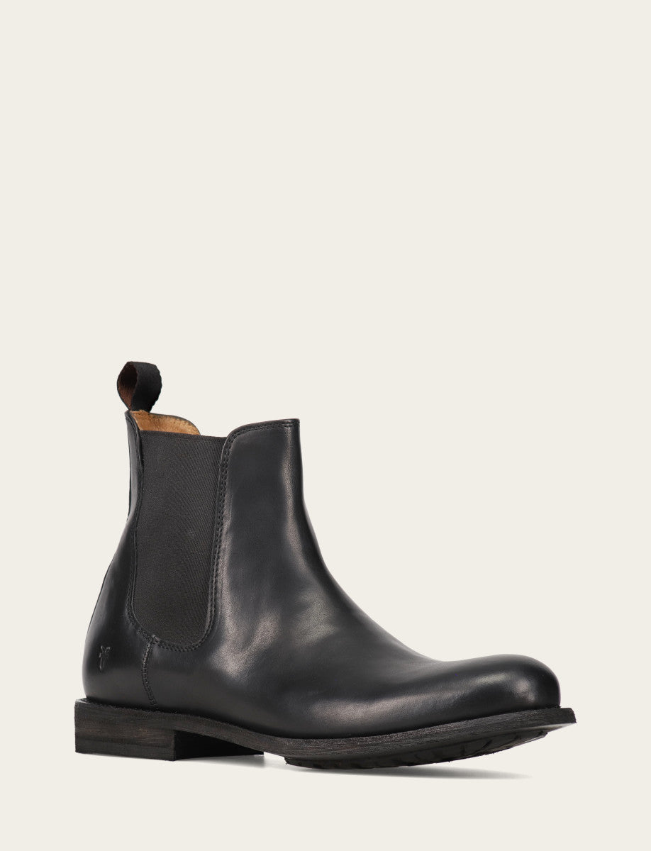 Frye Men's Black Tyler Flex Chelsea Boots / Black