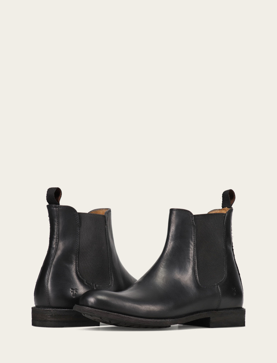 Frye Men's Black Tyler Flex Chelsea Boots / Black