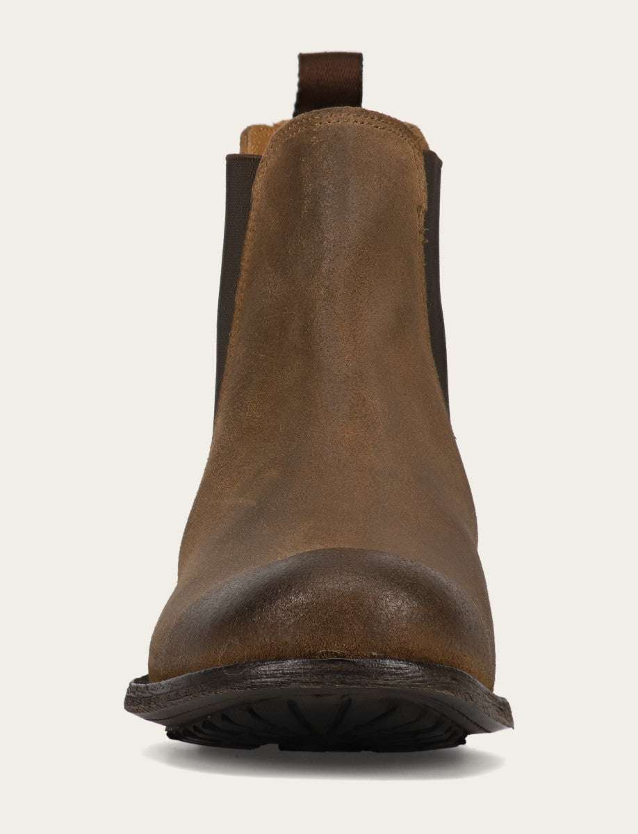 Frye Men's Bark Tyler Flex Chelsea Boots / Bark
