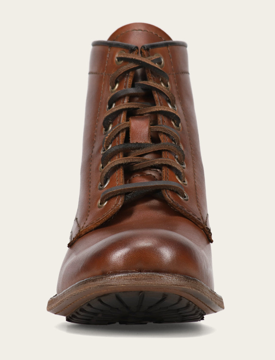 Frye Men's Cognac Tyler Flex Lace Up Boots / Cognac