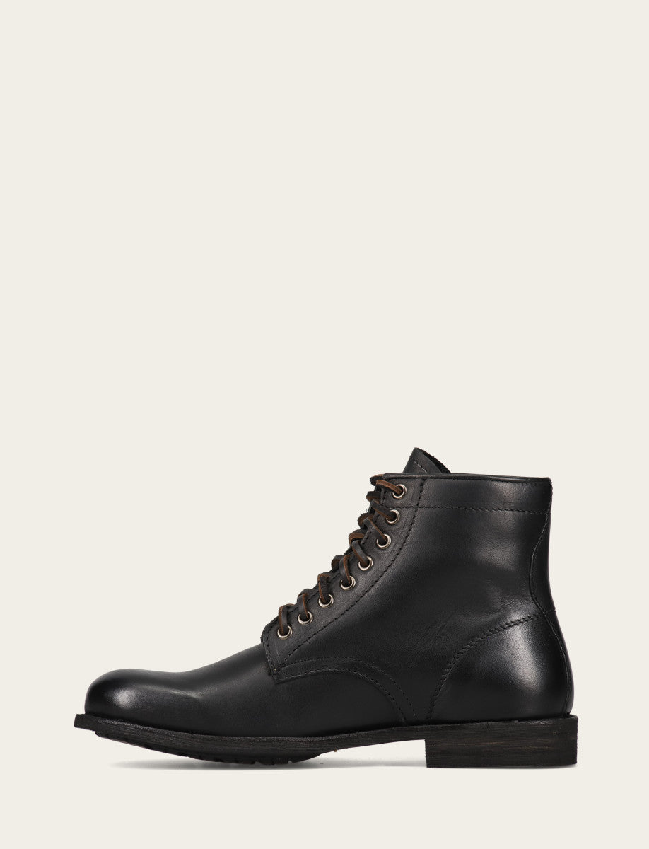 Frye Men's Black Tyler Flex Lace Up Boots / Black