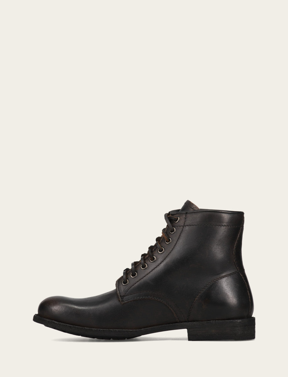 Frye Men's Antiqued Black Tyler Flex Lace Up Boots / Antiqued Black