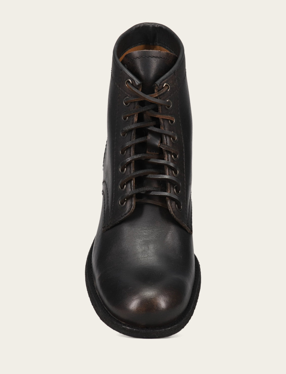 Frye Men's Antiqued Black Tyler Flex Lace Up Boots / Antiqued Black