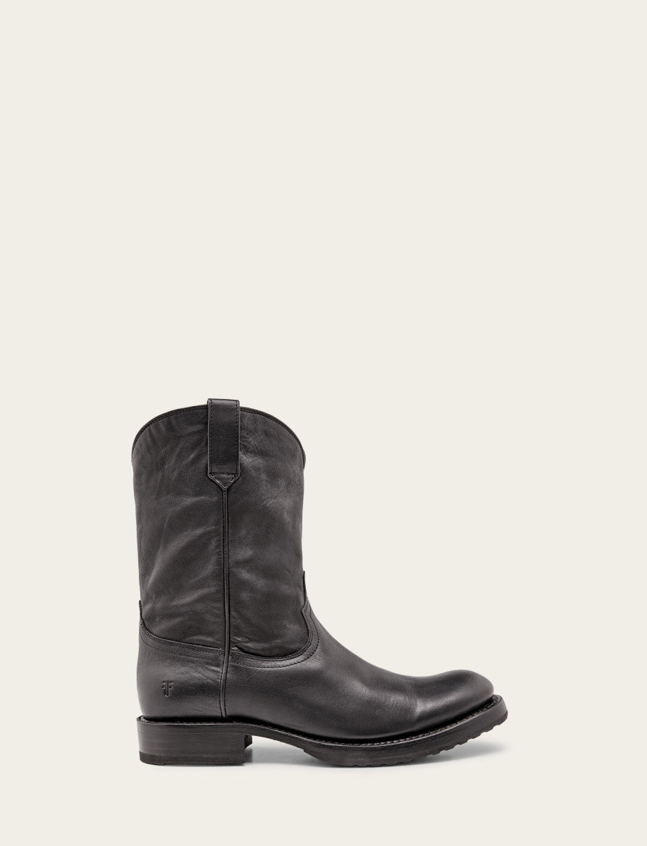 Frye Men's Black Duke Roper Boots / Black