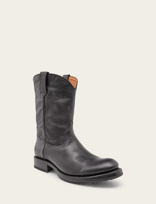 Frye Men's Black Duke Roper Boots / Black