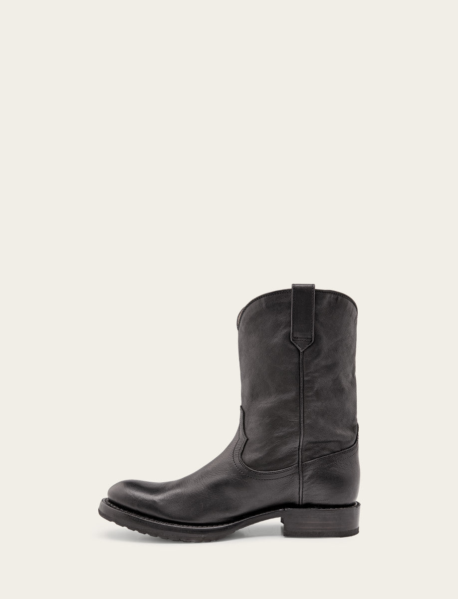 Frye Men's Black Duke Roper Boots / Black