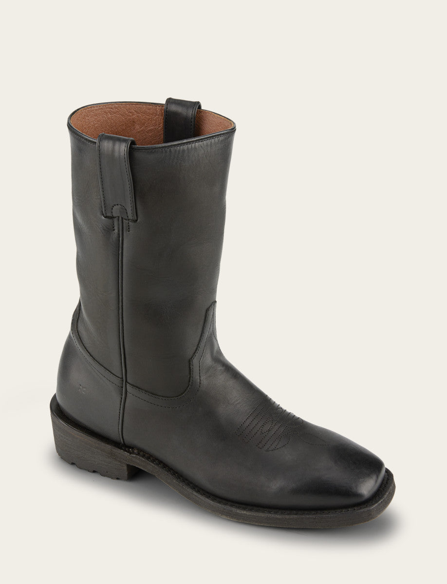 Frye Men's Black Nash Roper Western Boots / BLACK