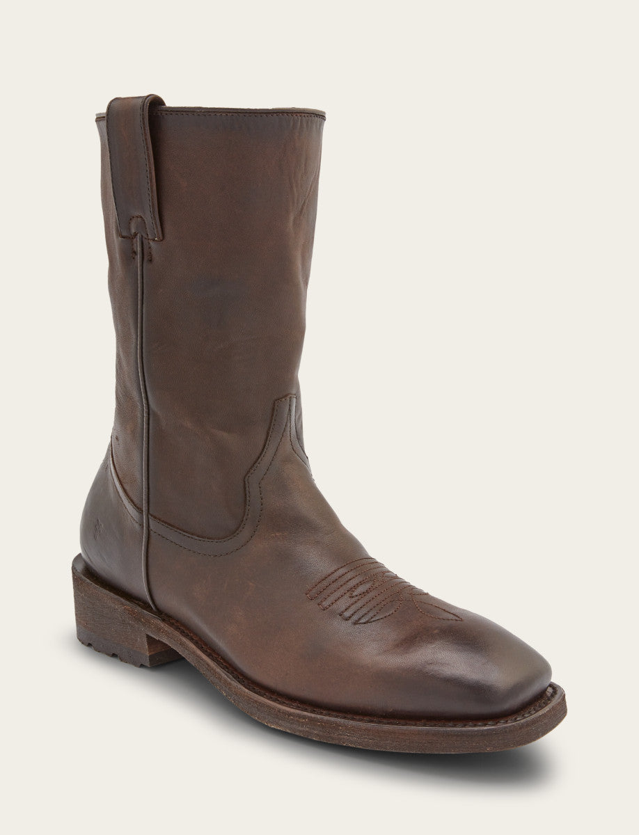 Frye Men's Chocolate Nash Roper Western Boots / CHOCOLATE