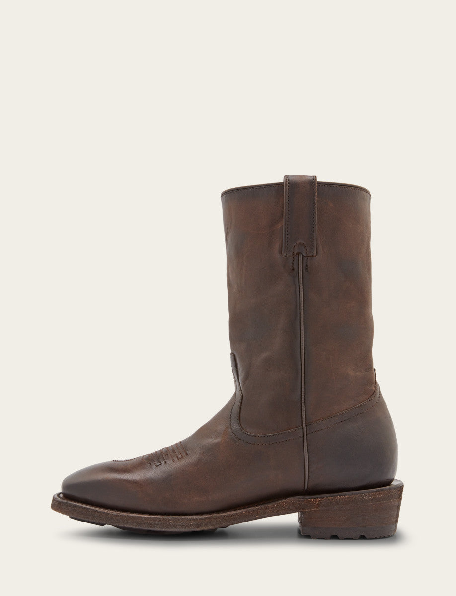 Frye Men's Chocolate Nash Roper Western Boots / CHOCOLATE
