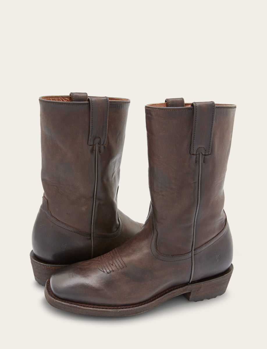 Frye Men's Chocolate Nash Roper Western Boots / CHOCOLATE